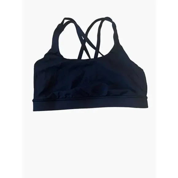 lululemon athletica Align Energy Black Sports Bra Women's Size 8 Excellent very - Picture 1 of 3